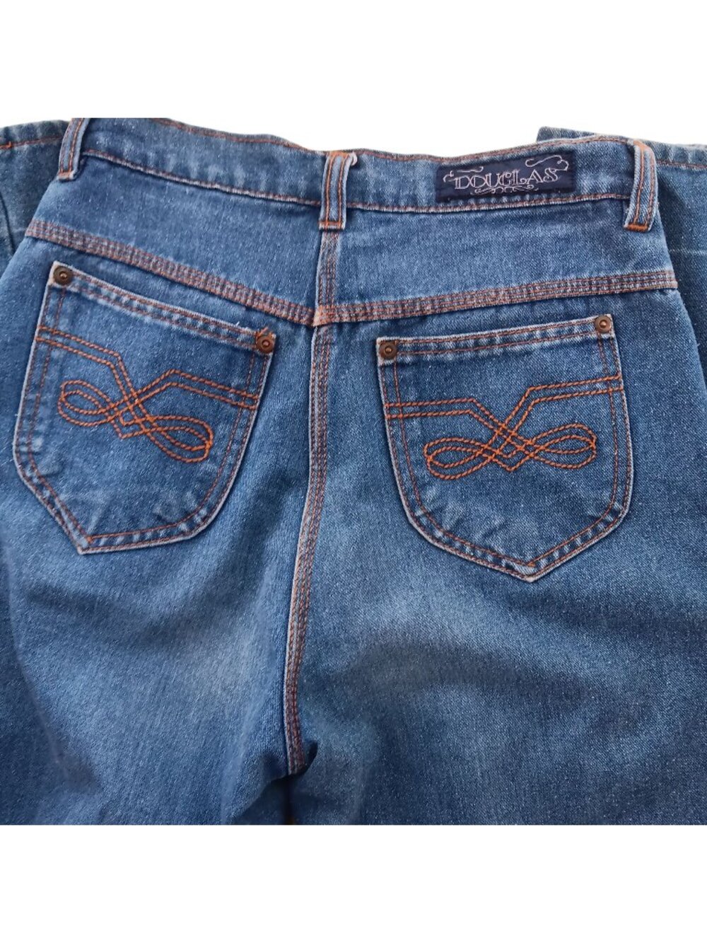26x34 True Vintage Women's Jeans 1980's Boho Hippy Douglas Jeans High-Waisted